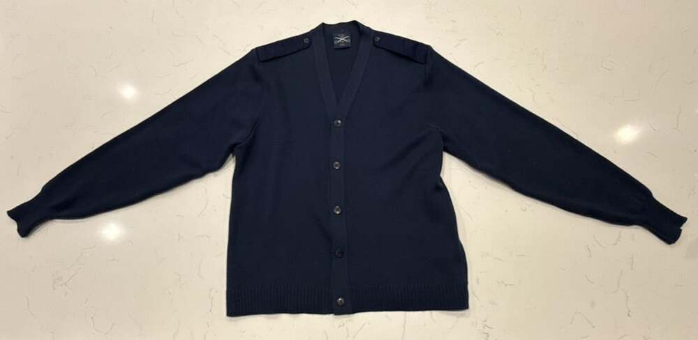 Military Equipment Corporation Of America USAF Cardigan Size 52L Blue Wool